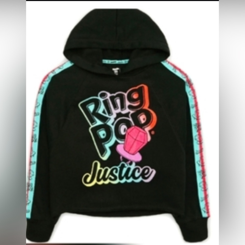Justice Girls Ring Pop Bazooka Collab Hoodie, Sizes Large 12-14